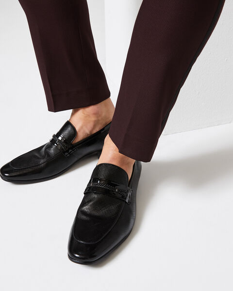 Patent Leather Dress Loafer, Black, hi-res